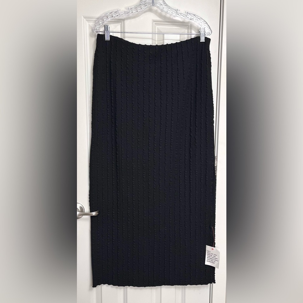 Topshop Wiggle Texture Column Maxi Skirt NWT
